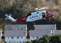 G-MCGK - Rescue 936 on approach to Aberystwyth HLS