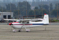N3759D @ KCCR - 1957 Cessna 182A @ foggy Buchanan Field (Concord, CA) - by Steve Nation