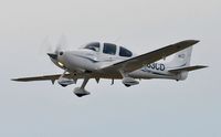 N583CD @ EGFH - Visiting SR22 GTS departing Runway 22. - by Roger Winser