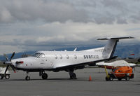 N849SA @ KSQL - Surf Air 2015 Pilatus PC-12/47E on the ramp @ San Carlos Airport, CA - by Steve Nation