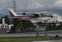 N714SW @ KSQI - Locally-based 1977 Cessna 152 landing @ San Carlos Airport, CA - by Steve Nation