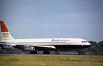 G-APFI @ EGCC - Boeing 707-436 of British Airtours as seen at Manchester in May 1976. - by Peter Nicholson