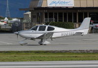 N321SL @ KSQL - Locally-based Lift 24/7 Inc (San Mateo, CA) 2016 Cirrus SR20 taxiing for take-off @ San Carlos Airport, CA - by Steve Nation
