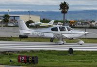 N321SL @ KSQL - Locally-based Lift 24/7 Inc (San Mateo, CA) 2016 Cirrus SR20 lined up take-off @ San Carlos Airport, CA - by Steve Nation