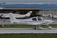 N321SL @ KSQL - Locally-based Lift 24/7 Inc (San Mateo, CA) 2016 Cirrus SR20 rolling on take-off @ San Carlos Airport, CA - by Steve Nation