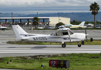 N410BS @ KSQL - Locally-based CoreStrength LLC (SF, CA) 2005 Cessna 172S holding for take-off @ San Carlos Airport, CA - by Steve Nation