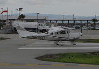 N92977 @ KSQL - Locally-based 2011 Cessna T206H Stationair turning on to RWY 12 @ San Carlos Airport, CA - by Steve Nation