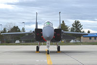 87-0207 @ KBOI - Parked on Idaho ANG ramp. 389TH Fighter Sq., Thunderbolts, 366th Fighter Wing, Mountain Home AFB, Idaho. - by Gerald Howard