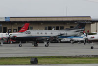 N922PB @ KSQL - Great Basin advisors (Menlo Park, CA) 2015 Pilatus PC-12/47E @ San Carlos Airport, CA - by Steve Nation