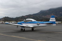 N8667H @ SZP - 1947 North American NAVION, Continental IO-520 285 Hp upgrade, taxi back after landing Rwy 22 - by Doug Robertson