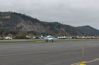 N8667H @ SZP - 1947 North American NAVION, Continental IO-520 285 Hp upgrade, landing roll Rwy 22 - by Doug Robertson