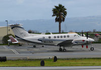 N622KM @ KSQL - K & M Equipment CO (Chatsworth, CA) 1981 Beech 200 on visitor's ramp @ San Carlos Airport, CA - by Steve Nation
