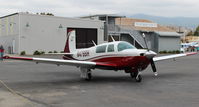 N4786H @ SZP - 1979 Mooney M20J 201, Lycoming IO-360 A&C 200 Hp, at Fuel Dock - by Doug Robertson