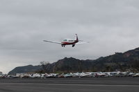 N4786H @ SZP - 1979 Mooney M20J 201, Lycoming IO-360 A&C 200 Hp, takeoff climb Rwy 04, gear coming up - by Doug Robertson