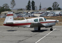 N74770 @ KRAL - DuBois Aviation (Chino, CA) 1961 Mooney M20B visiting Riverside MAP, CA - by Steve Nation