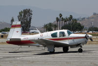 N74770 @ KRAL - DuBois Aviation (Chino, CA) 1961 Mooney M20B visiting Riverside MAP, CA - by Steve Nation