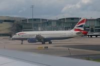 G-EUUG @ LFPG - Airbus A320-232, Taxiing to boarding ramp, Roissy Charles De Gaulle airport (LFPG-CDG) - by Yves-Q