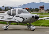 N722NG @ KRHV - Brand new tenant- our local 2012 Cirrus SR22T taxing out for departure at Reid Hillview Airport, San Jose, CA. - by Chris Leipelt