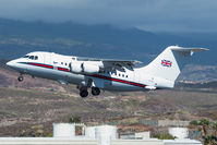 ZE701 @ GCTS - Rare visit of this BAe 146-100 CC.2 of the Royal Air Force, which was carrying a small contingent of military personnel, making a technical stopover for the fueling at the TFS airport, coming from Malaga.- - by Manuel EstevezR