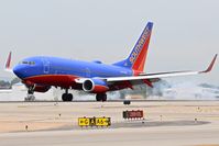 N944WN @ KBOI - Landing RWY 10L. - by Gerald Howard
