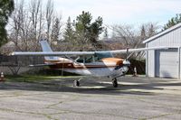 N9841C @ KAUN - Locally-based 1978 Cessna R182 parked on the ramp at Auburn Municipal Airport. - by Chris Leipelt