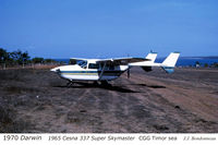 VH-DVY @ DRW - During Timor sea geophysical Survey by Compagnie Générale de Géophysique (CGG) 1970 - by Jean-Jacques Bondonneau