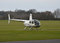 G-HAGL @ EGTB - Robinson R44 Raven II at Wycombe Air Par.k - by moxy