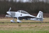 G-CJSM @ EGFH - Resident RV-8, Raven 2 in the six-ship Team Raven formation for the 2017 display season. - by Roger Winser