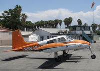 N984SC @ KRIR - Locally-based 1956 Cessna 310 @ Flabob Airport, Riverside, CA - by Steve Nation