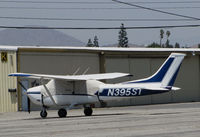 N395ST @ KRAL - 1973 Cessna 182P Skylane with cockpit covered under 102F sun @ Riverside MAP, CA home base - by Steve Nation