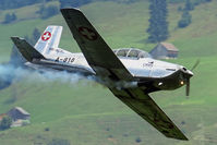 HB-RCH @ LSMF - One P3 Flyers after the other saying hello to the photographers on the mountain - Zigermeet 2016 - by Grimmi