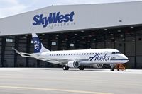 N171SY @ KBOI - Alaska jet parked in front of the newly opened  Skywest maintenance hangar. - by Gerald Howard