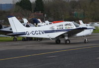 G-CCZV @ EGTR - PA-28-151 Cherokee Warrior at Elstree. Ex OY-CHR - by moxy