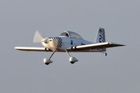 G-CJSM @ EGFH - Resident RV-8 (Raven 2) departing Runway 22. - by Roger Winser