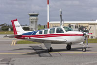 VH-KAH @ YSWG - Treadwell Group Pty Ltd (VH-KAH) Beech A36 Bonanza taxiing at Wagga Wagga Airport. - by YSWG-photography