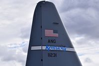 91-1231 @ KBOI - At least some color on the tail. In earlier photos the aircraft had a nice paint job on the nose.  123rd Air Wing, Kentucky ANG.