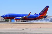N287WN @ KBOI - Landing RWY 10L. - by Gerald Howard