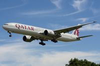 A7-BEF @ EGLL - Qatar B773 landing in LHR - by FerryPNL