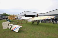 F-AZBA @ LFFQ - Bleriot XI Replica, Static display, La Ferté-Alais airfield (LFFQ) Air show 2016 - by Yves-Q