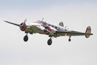 N2913B @ LFFQ - Beech D18S, On display, La Ferté-Alais airfield (LFFQ) Air show 2016 - by Yves-Q