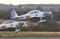 G-CJSM @ EGFH - Resident RV-8, Raven 2 in Team Raven formation. - by Roger Winser