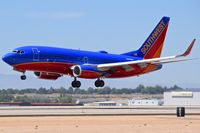 N901WN @ KBOI - Landing RWY 10L. - by Gerald Howard