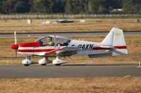 F-GAXN @ LFBD - Robin R-2160 Alpha Sport, Taxiing to holding point Delta rwy 05, Bordeaux Mérignac airport (LFBD-BOD) - by Yves-Q