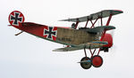 G-BVGZ @ EGCJ - Fokker Dr.1 Triplane Replica at Vintage & Veterans Day, Sherburn in Elmet Airfield, May 25th 2009. - by Malcolm Clarke