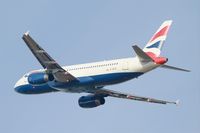 G-GATH @ LFBD - Airbus A320-233, Take off rwy 23, Bordeaux Mérignac airport (LFBD-BOD) - by Yves-Q