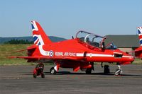 XX325 @ LFSX - Royal Air Force Red Arrows Hawker Siddeley Hawk T.1, Static display, Luxeuil-St Sauveur Air Base 116 (LFSX) Open day 2015 - by Yves-Q