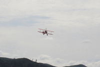 N68405 @ SZP - 1943 Boeing Stearman A75N1/(PT-17), P&E R985 450 Hp Wasp Jr. upgrade conversion from original 220 Hp radial, takeoff climb Rwy 22 - by Doug Robertson
