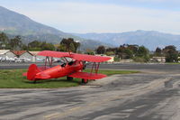 N68405 @ SZP - 1943 Boeing Stearman A75Ni(PT-17), P&W R-985 450 Hp Wasp Jr radial upgrade conversion from original Continental 220 Hp radial, Restricted class, near SZP Helipad - by Doug Robertson