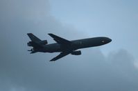 86-0035 @ LAL - KC-10A flying over Lakeland FL - by Florida Metal