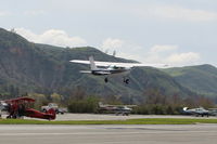 N5443L @ SZP - 1980 Cessna 152, Lycoming O-235 115 Hp, takeoff climb Rwy 22 - by Doug Robertson